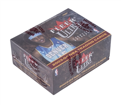 2003-04 Fleer Ultra Basketball Trading Cards Sealed Hobby Box (24 Packs) – Possible LeBron James Rookie Cards!
